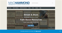 Desktop Screenshot of machammond.com