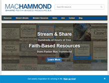 Tablet Screenshot of machammond.com